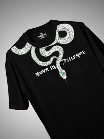Snake Embroidered - Oversized T-shirt | Mydesignation