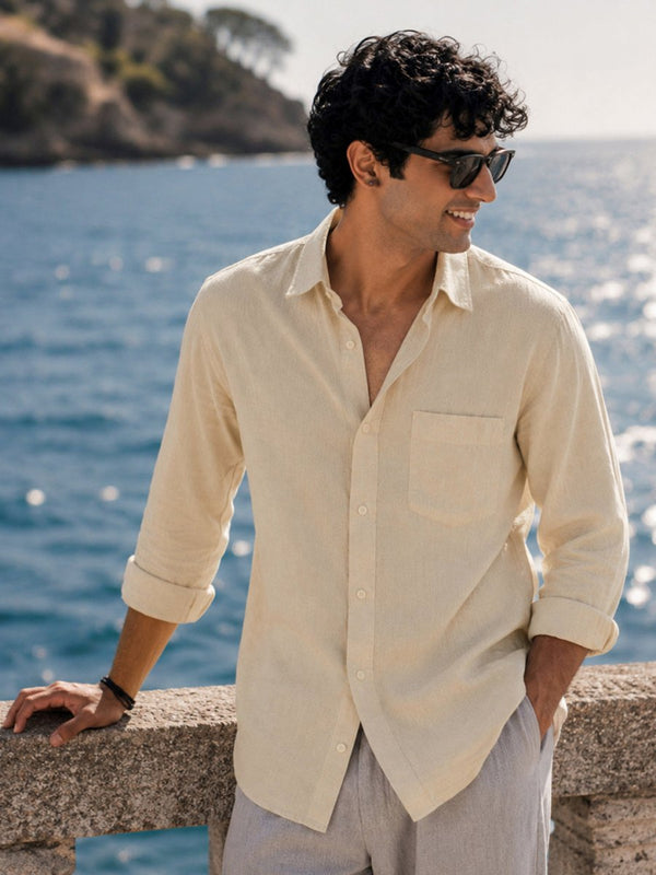 Soft Cream Linen Shirt - Shirt | MyDesignation