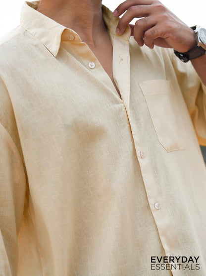 Soft Cream Linen Shirt - Shirt | MyDesignation