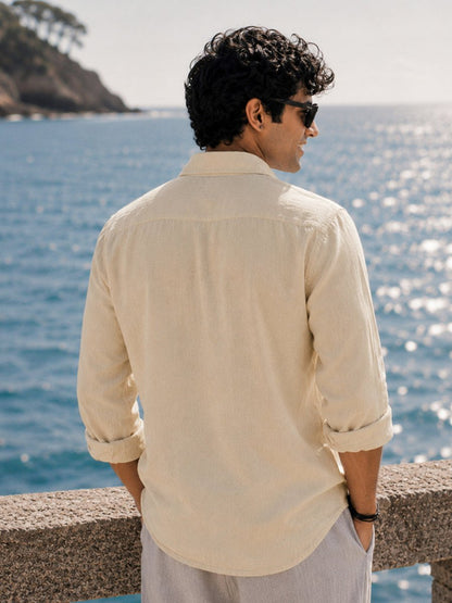 Soft Cream Linen Shirt - Shirt | MyDesignation