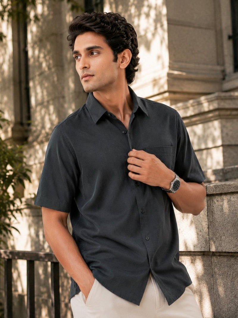 Stone Grey Bamboo Shirt - Shirt | MyDesignation