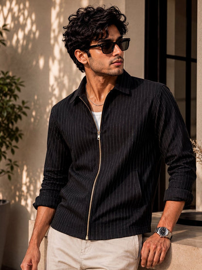 Striped: Jet Black - Shirt | MyDesignation