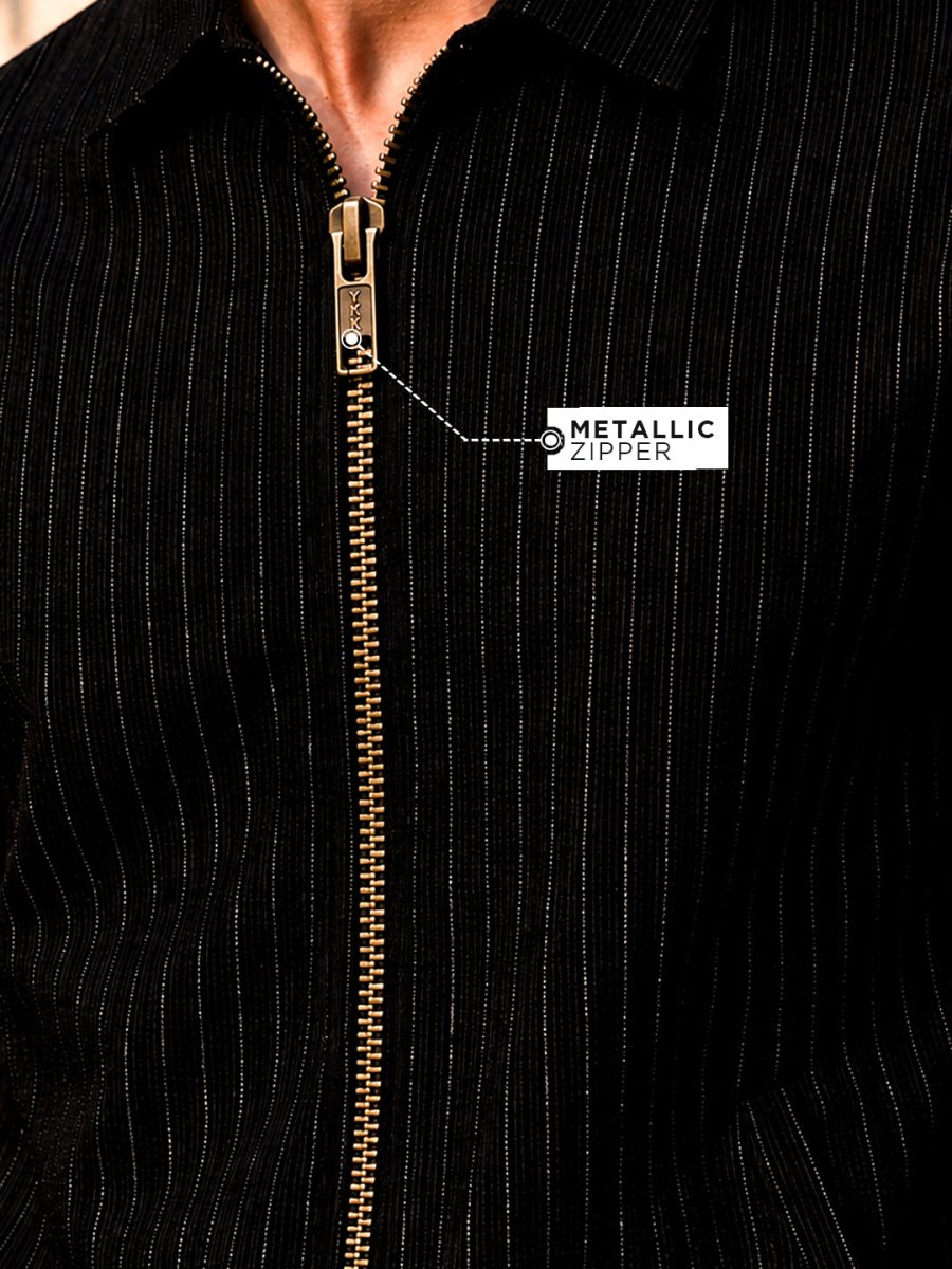 Striped: Jet Black - Shirt | MyDesignation