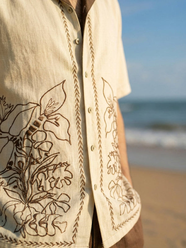 Summer Embroidered Shirt - Men Shirt | Mydesignation