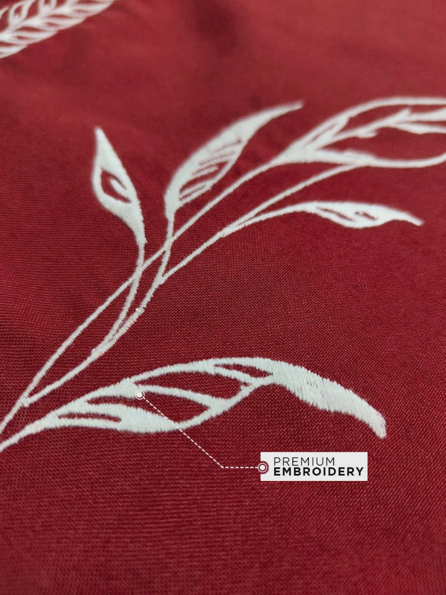 Summer Leaf Embroidered Shirt | Men - Shirt | MyDesignation