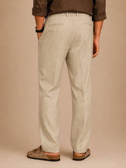 Tan Linen Pant - Pants | MyDesignation