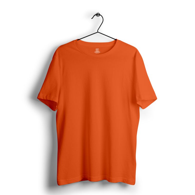 Tangy Orange Plain Tshirt - Unisex Comfort Fit - Plain T-shirt | Mydesignation
