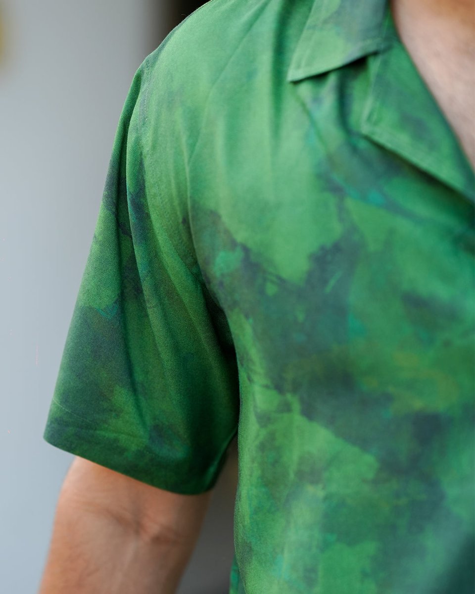 Textured Green - Men Shirt | Mydesignation