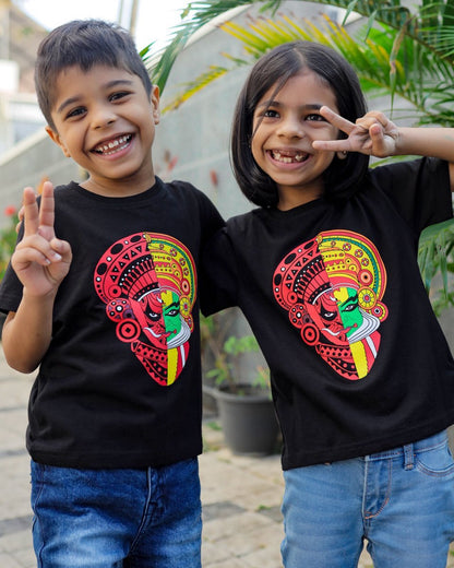 Theyyam Kids Tshirt - Pure Cotton - Kids Printed T-shirt | Mydesignation