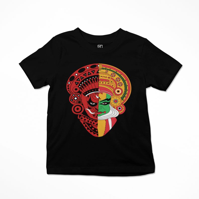 Theyyam Kids Tshirt - Pure Cotton - Kids Printed T-shirt | Mydesignation