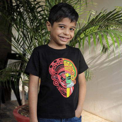 Theyyam Kids Tshirt - Pure Cotton - Kids Printed T-shirt | Mydesignation