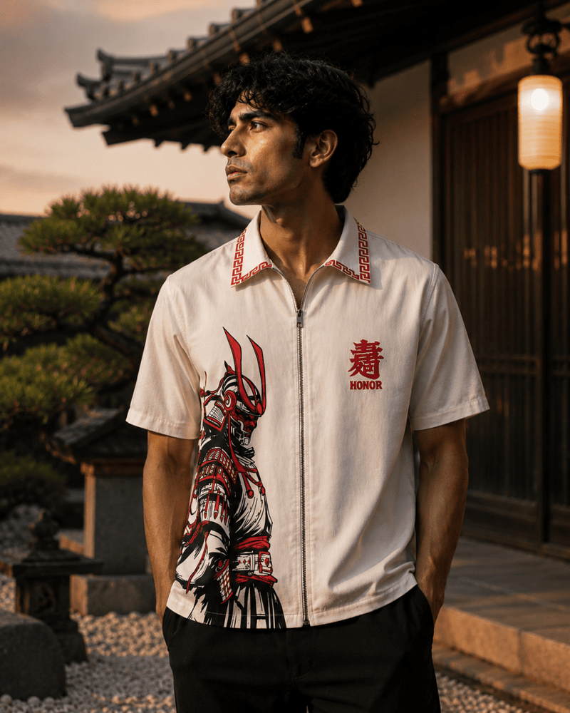 Theyyam Samurai Embroidered - Shirt | MyDesignation