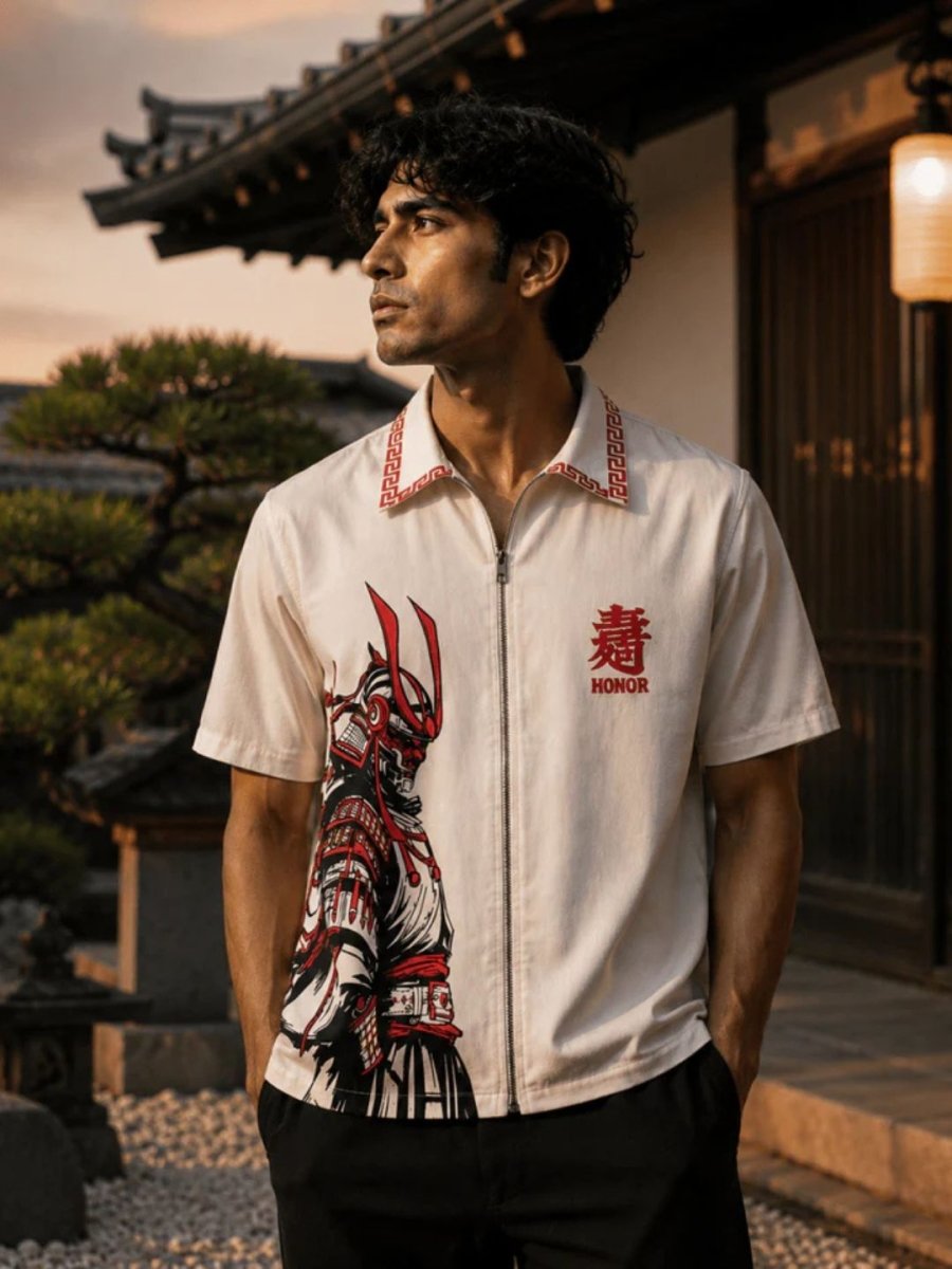 Theyyam Samurai Embroidered - Shirt | MyDesignation