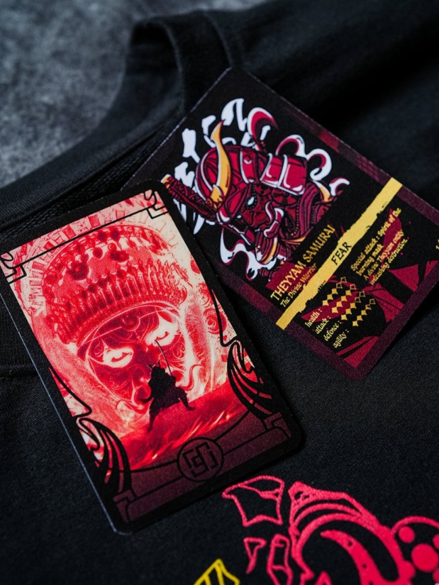 Theyyam Samurai - Oversized T-shirt | Mydesignation