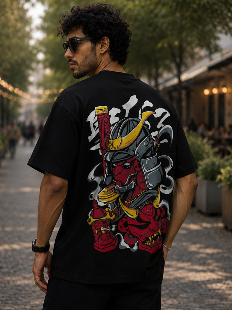 Theyyam Samurai - Oversized T-shirt | MyDesignation