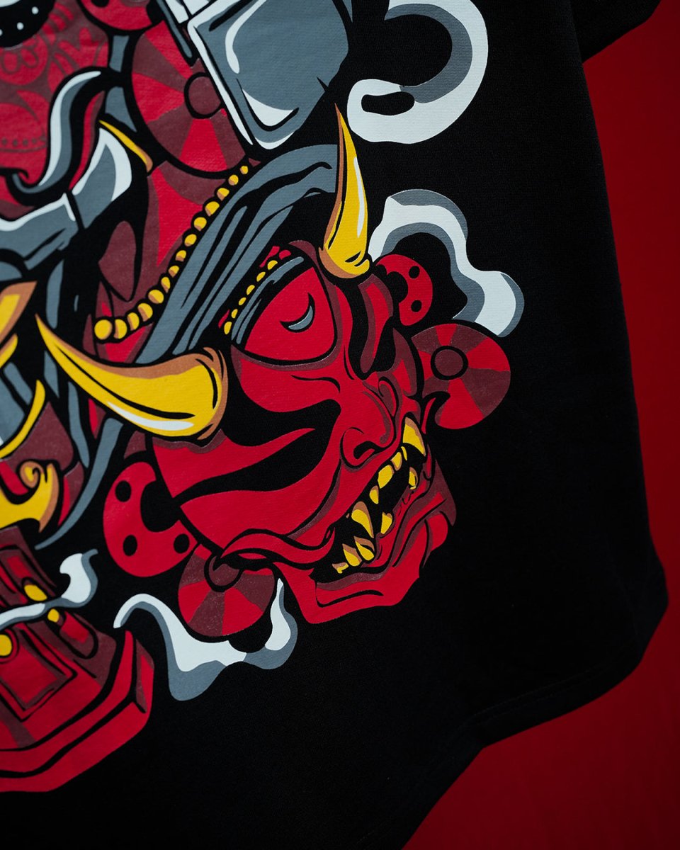 Theyyam Samurai Oversized Tee - Women Oversized T-shirt | Mydesignation