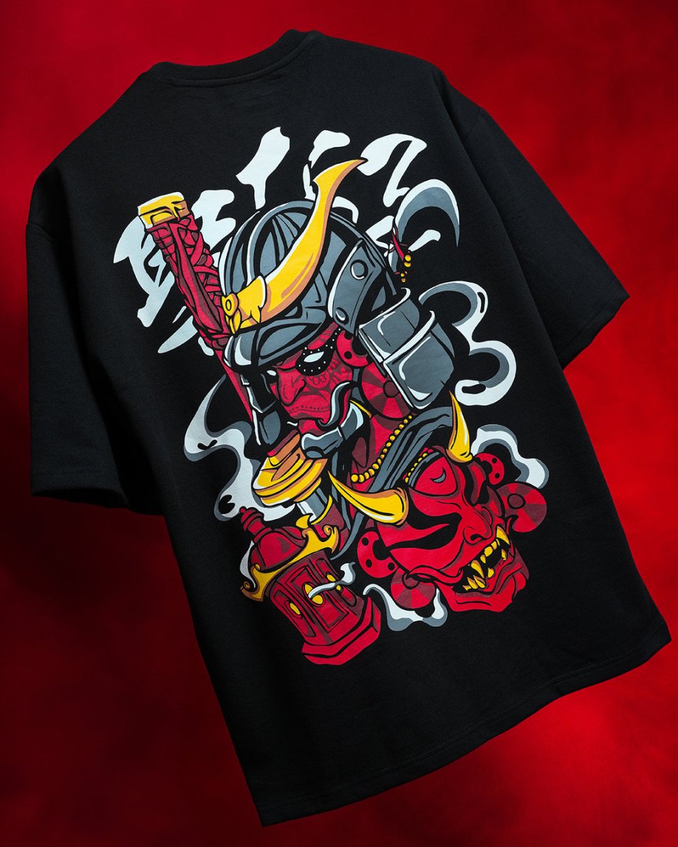 Theyyam Samurai Oversized Tee - Women Oversized T-shirt | Mydesignation