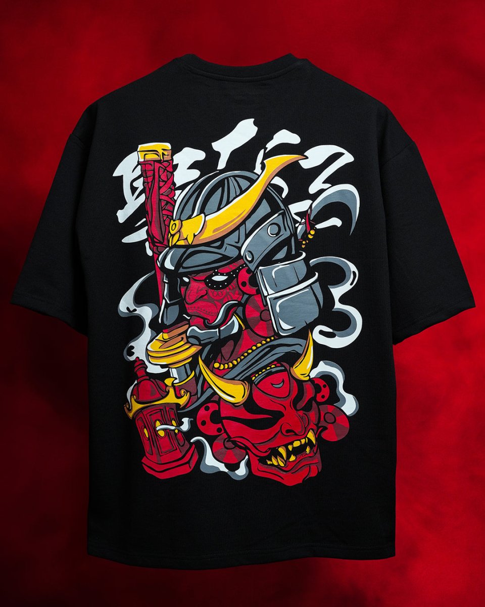 Theyyam Samurai Oversized Tee - Women Oversized T-shirt | Mydesignation