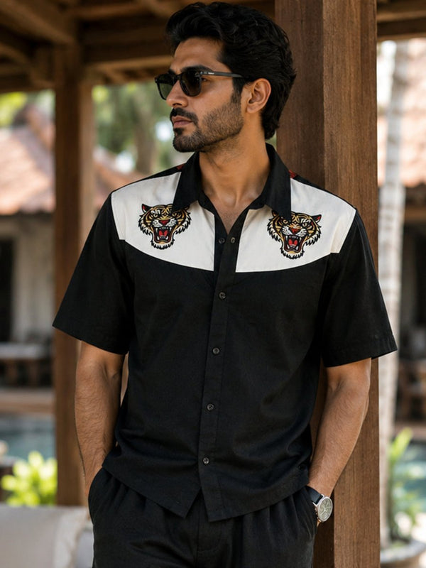 Tiger Embroidered - Shirt | MyDesignation