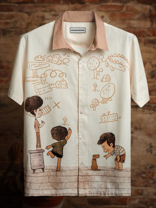 Timeless Scribble Shirt - Men Shirt | Mydesignation