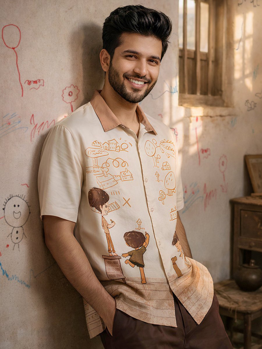 Timeless Scribble Shirt - Men Shirt | Mydesignation