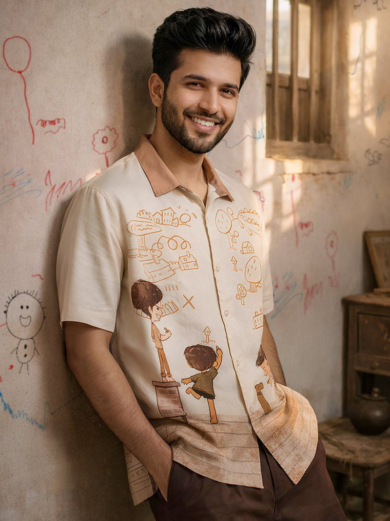 Timeless Scribble Shirt - Men Shirt | Mydesignation