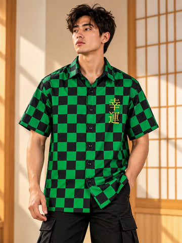Tokyo Check Embroidered - Shirt | MyDesignation