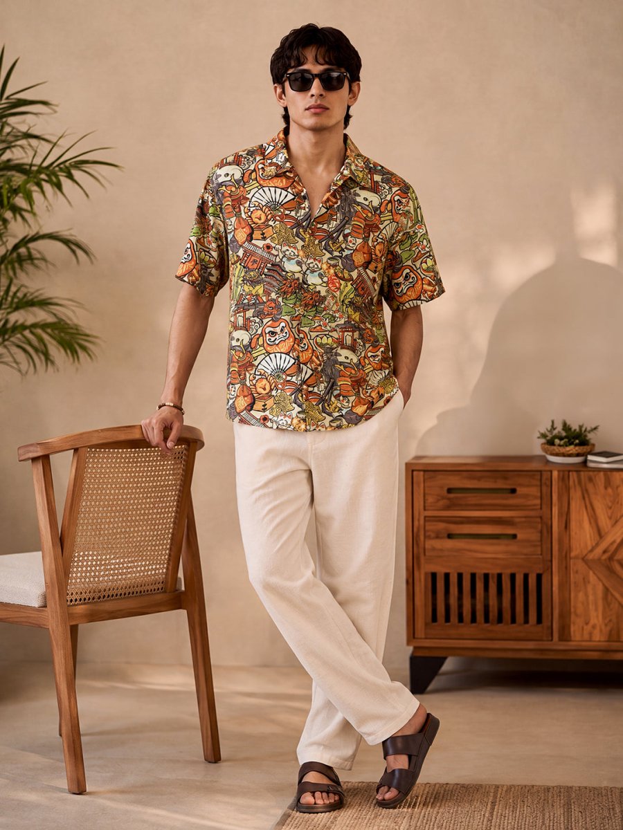 Tokyo Icons Printed Shirt | Japanese Casual Wear | MyDesignation