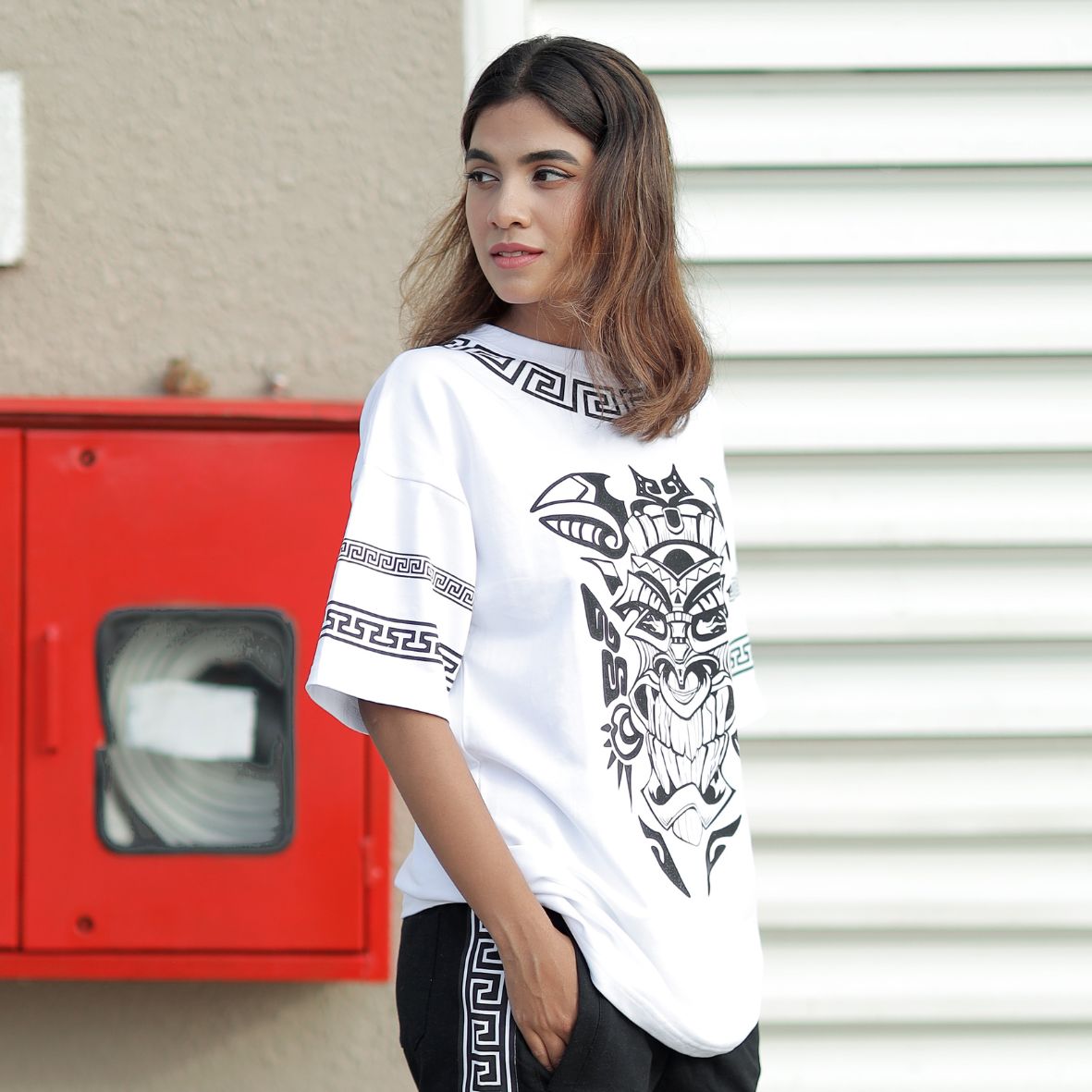 Tribal - Women Oversized T-shirt | Mydesignation