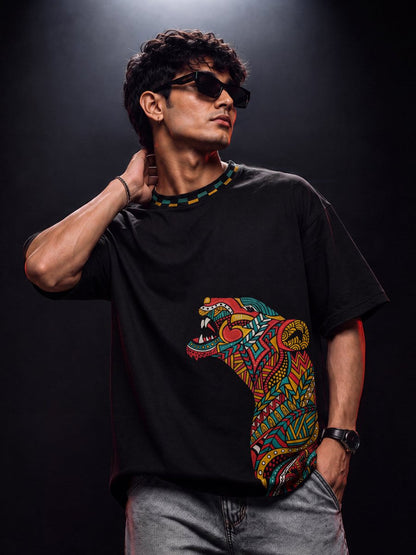 Tribal Leopard - Oversized T-shirt | MyDesignation
