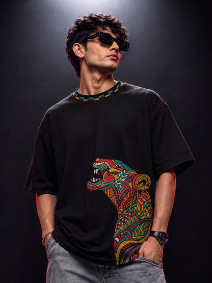 Tribal Leopard - Oversized T-shirt | MyDesignation