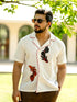 Twin Fish Embroidered Shirt - Shirt | Mydesignation