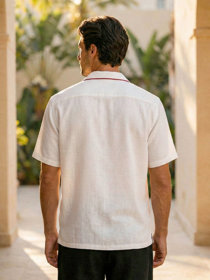 Twin Fish Embroidered Shirt