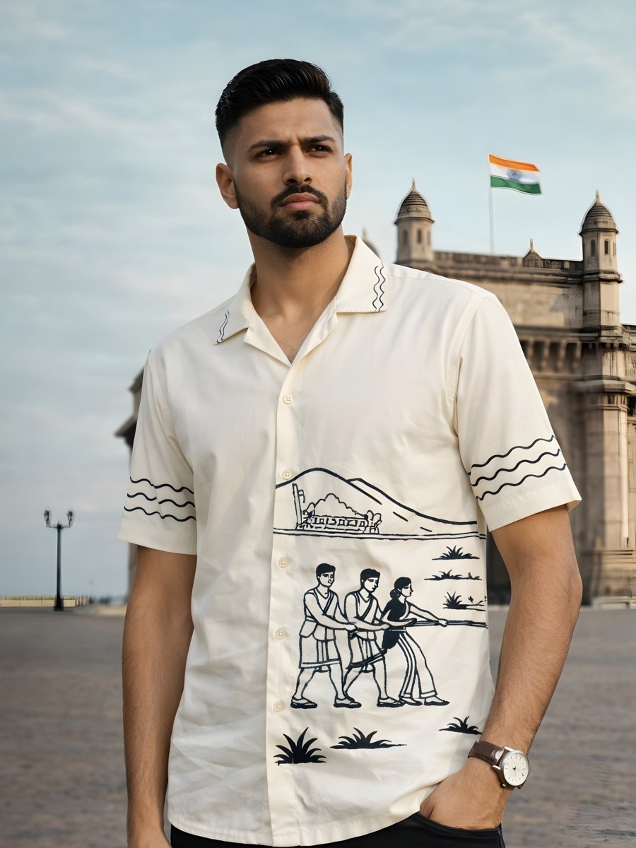 Vadamvali Embroidered | Freedom Collection - Men Shirt | Mydesignation