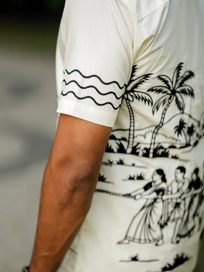 Vadamvali Embroidered - Men Shirt | Mydesignation