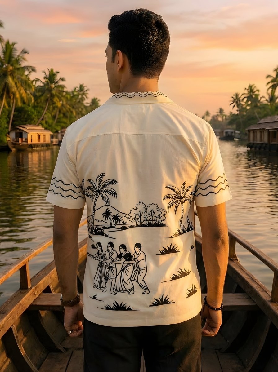 Vadamvali Embroidered - Men Shirt | Mydesignation
