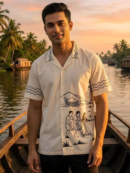 Vadamvali Embroidered - Men Shirt | Mydesignation