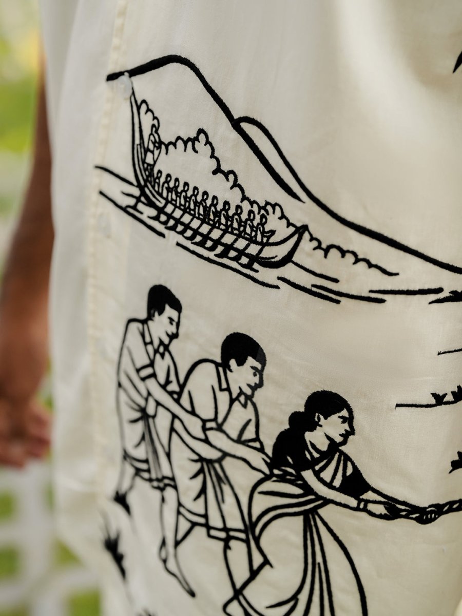 Vadamvali Embroidered - Men Shirt | Mydesignation