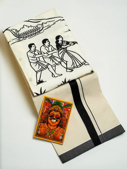 Vadamvali Shirt Combo - Onam Special | Mydesignation