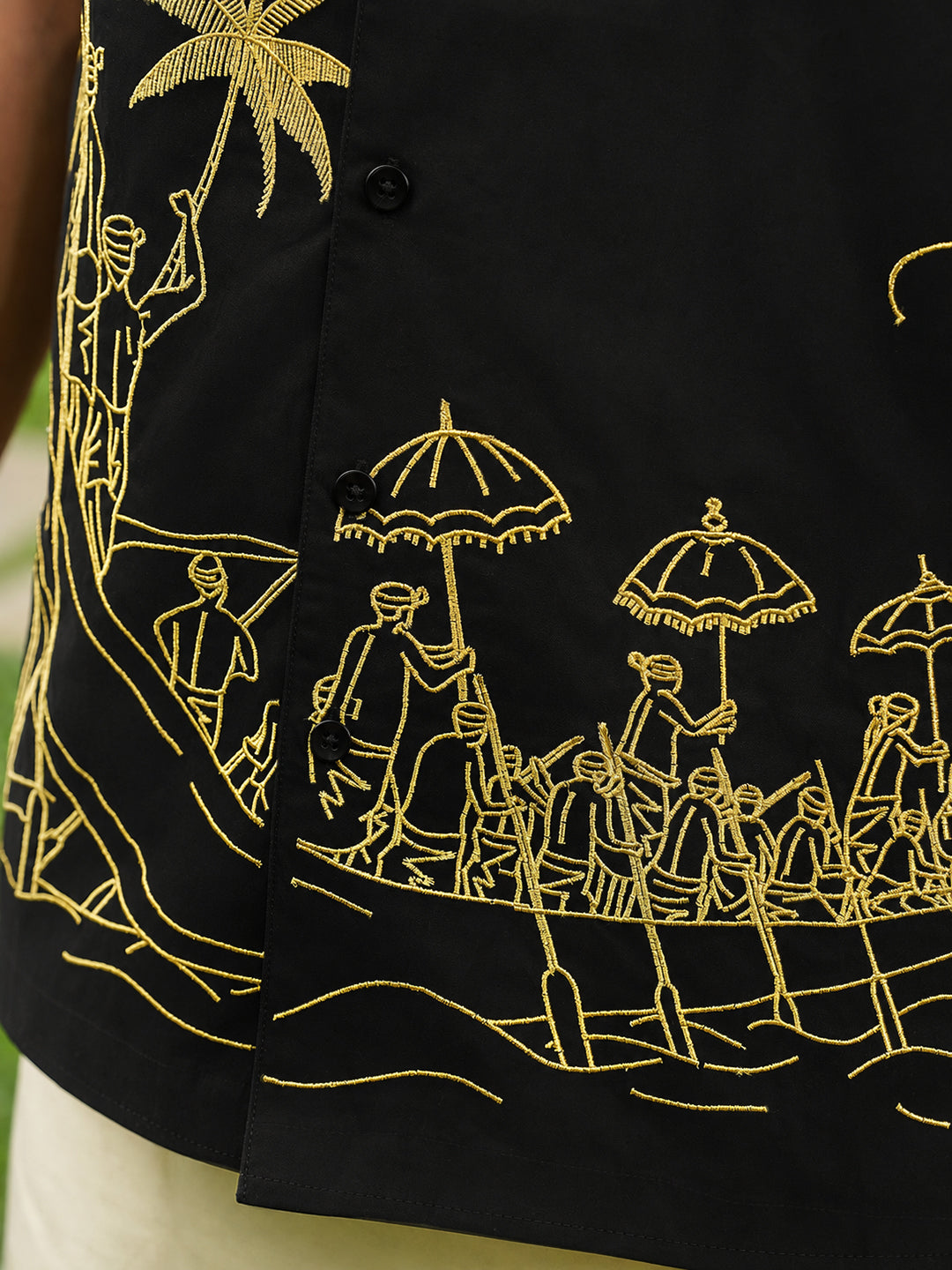 Vallamkali Embroidered Shirt