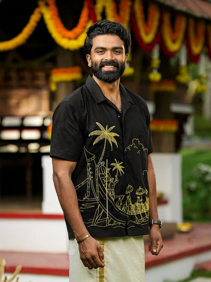 Vallamkali Embroidered Shirt - Shirt | MyDesignation