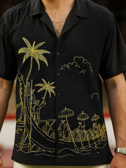 Vallamkali Embroidered Shirt - Shirt | MyDesignation