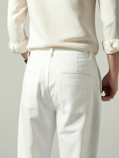 Off White Linen Pant