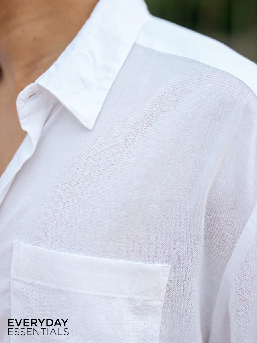 White Linen Shirt - Shirt | MyDesignation