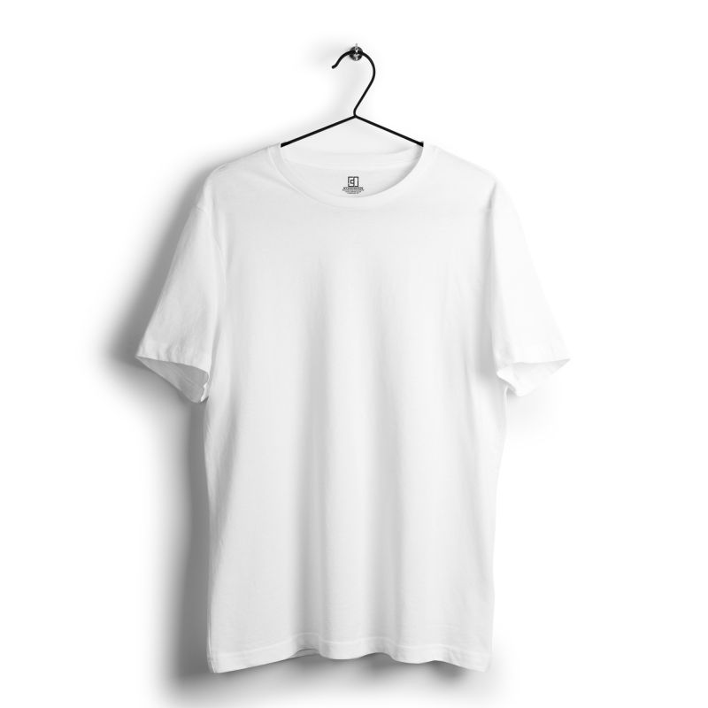 Peaceful White Plain Tshirt - Unisex Comfort Fit