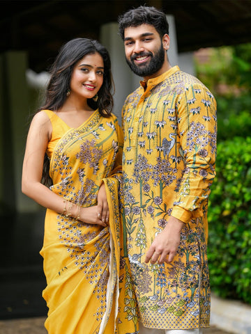Yellow Floral Couple combo - Couple Combo | MyDesignation